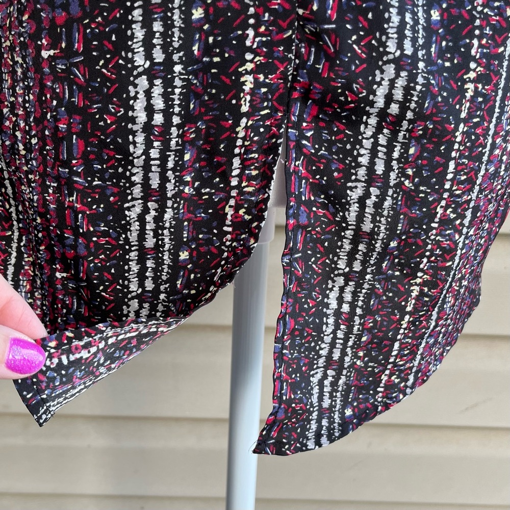 •Sophie Rue• Patterned Sleeveless High-Low Blouse - Size Medium - Picture 7 of 8